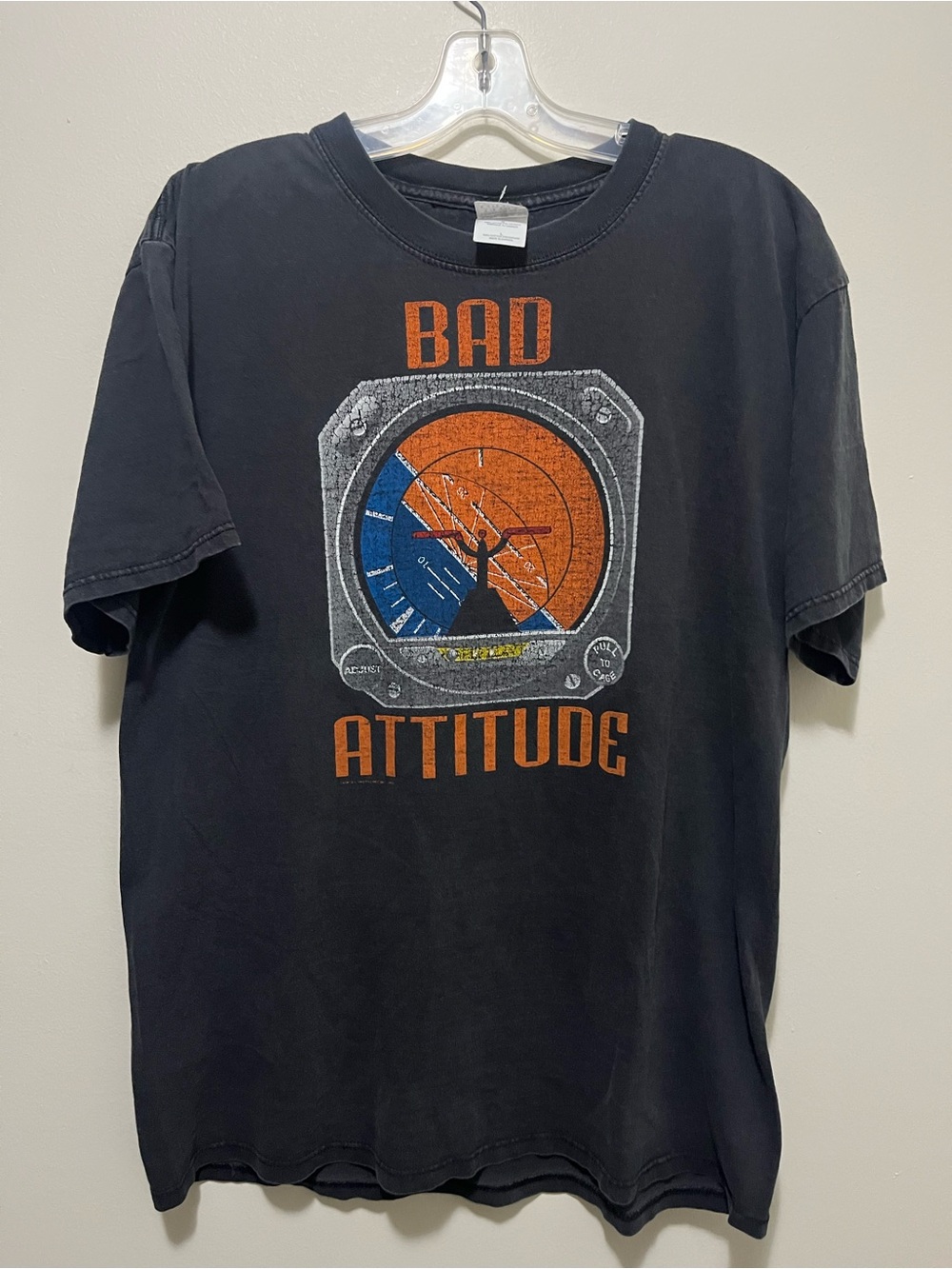 Vintage 2000s Bad Attitude Aviation Pilot Graphic Tee